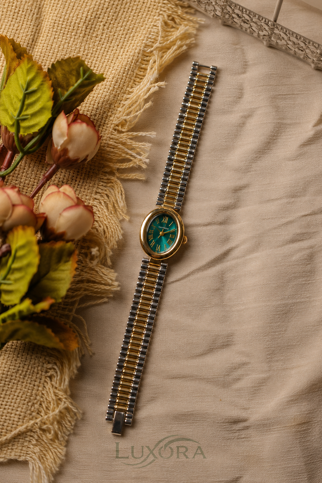 Carter Oval Twotone Green Dial