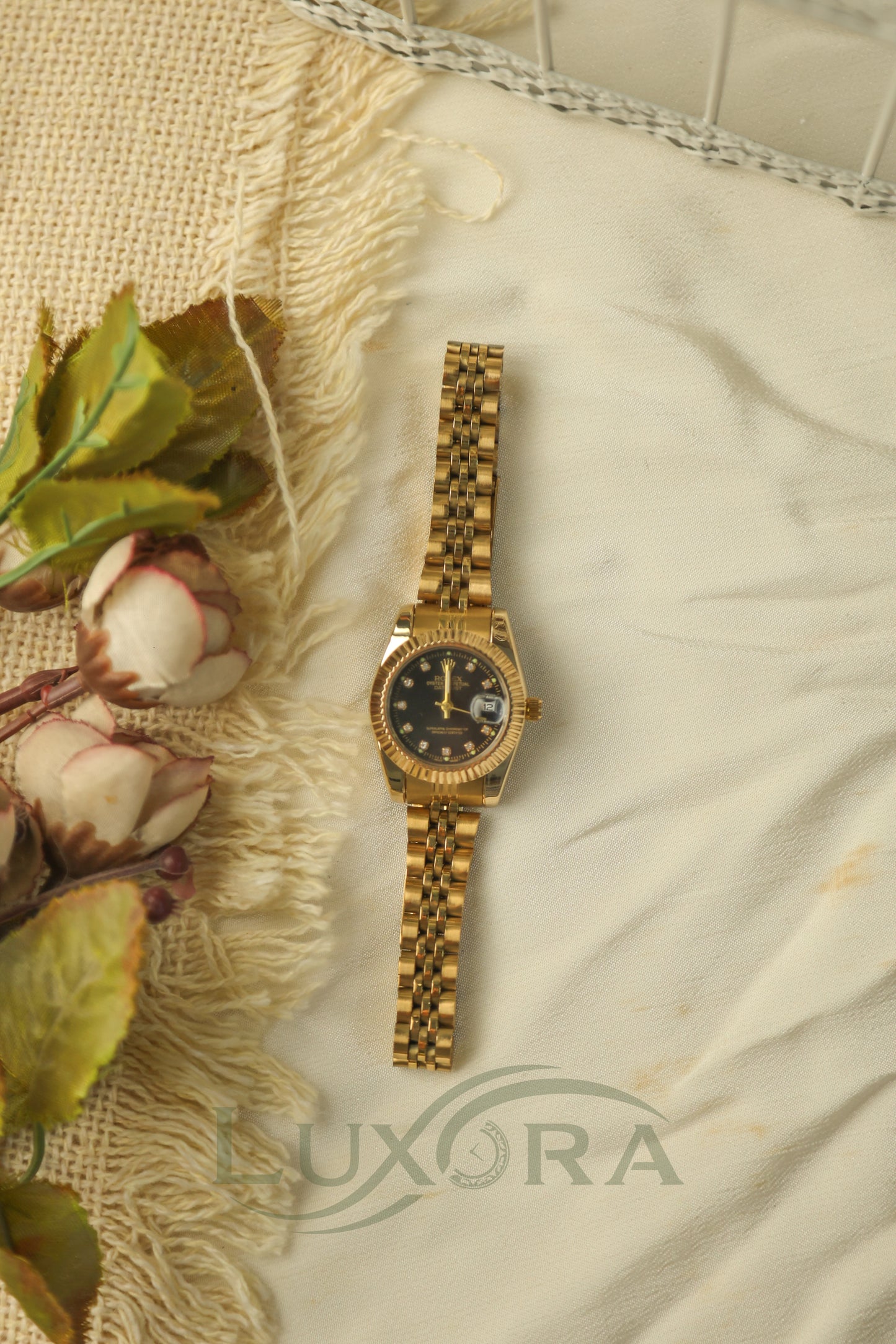 Rol-ex mini Gold black