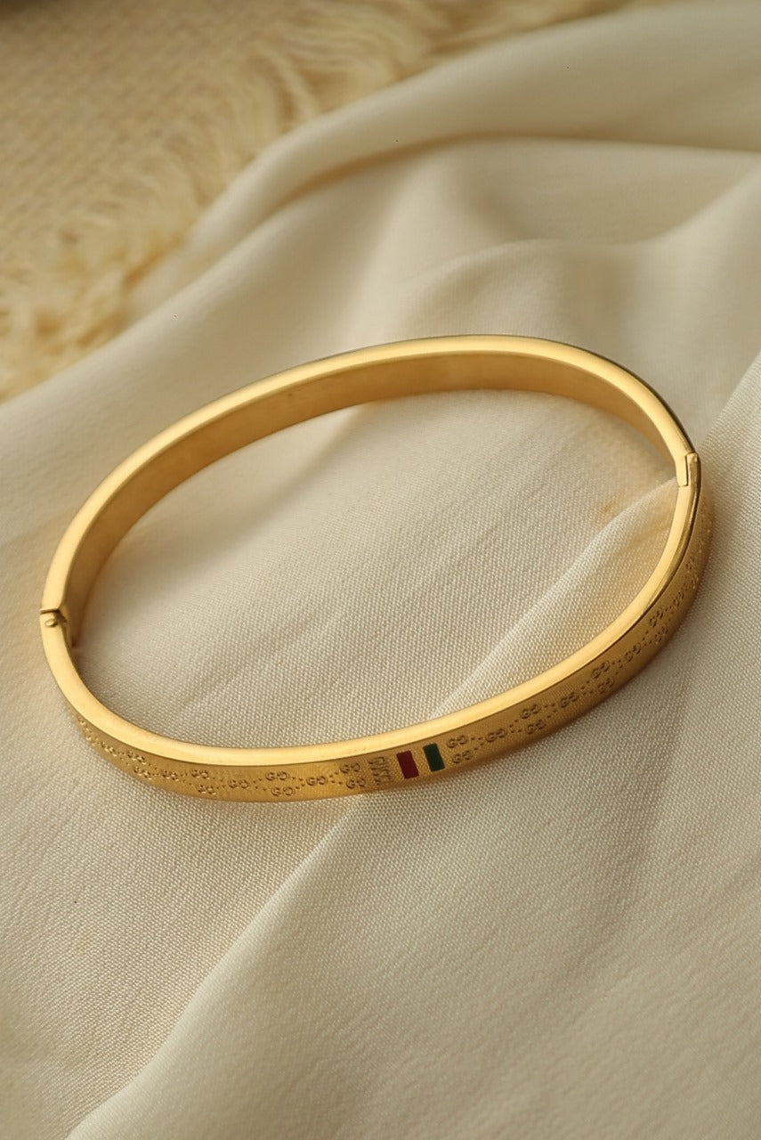 Red & Green Charm Bangle
