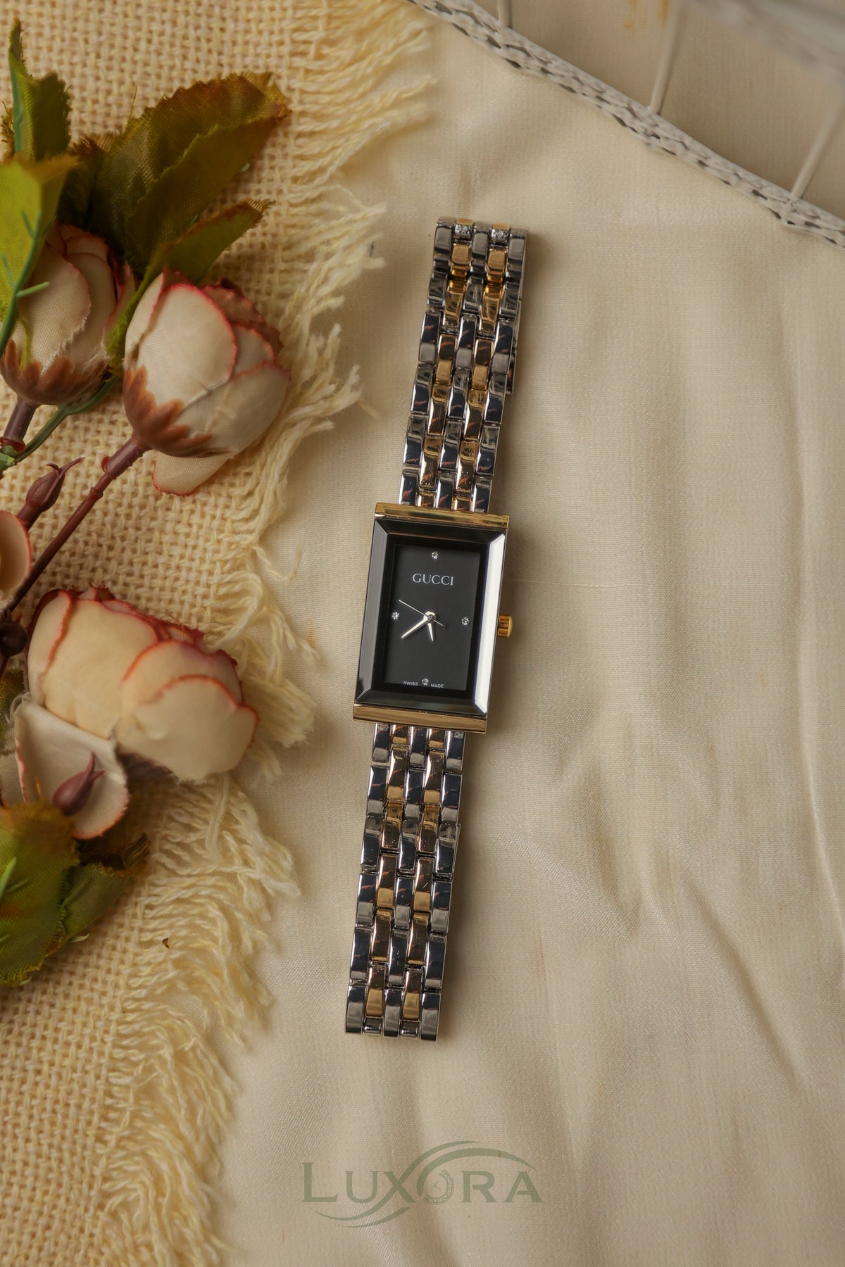 Gucci valtier Twotone Black Dial