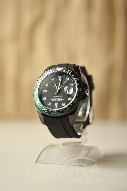 Rol-ex Gmt Master ( Green/Black )