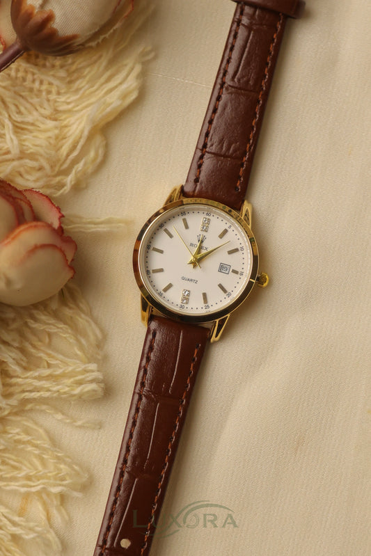 Rol-ex Brown Strap