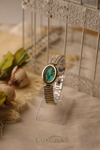Carter Oval Twotone Green Dial