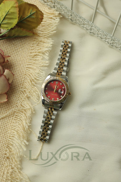 Rol-ex Sunburst Fluted bezel