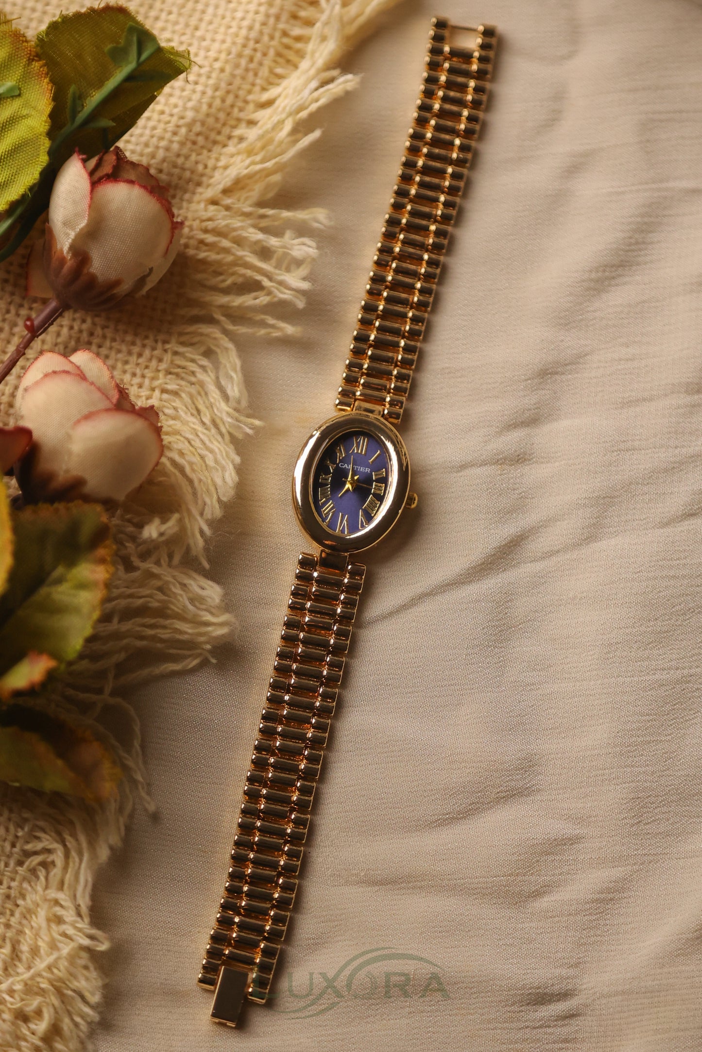 Carter Oval Golden Navy
