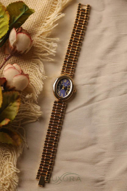 Carter Oval Golden Navy