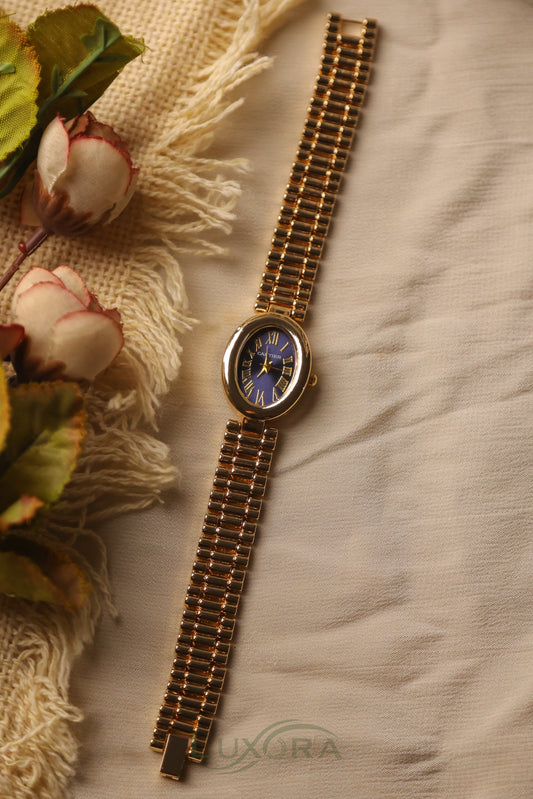 Carter Oval Golden Navy
