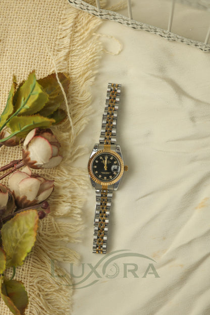 Rol-ex mini twotone ( black ed)