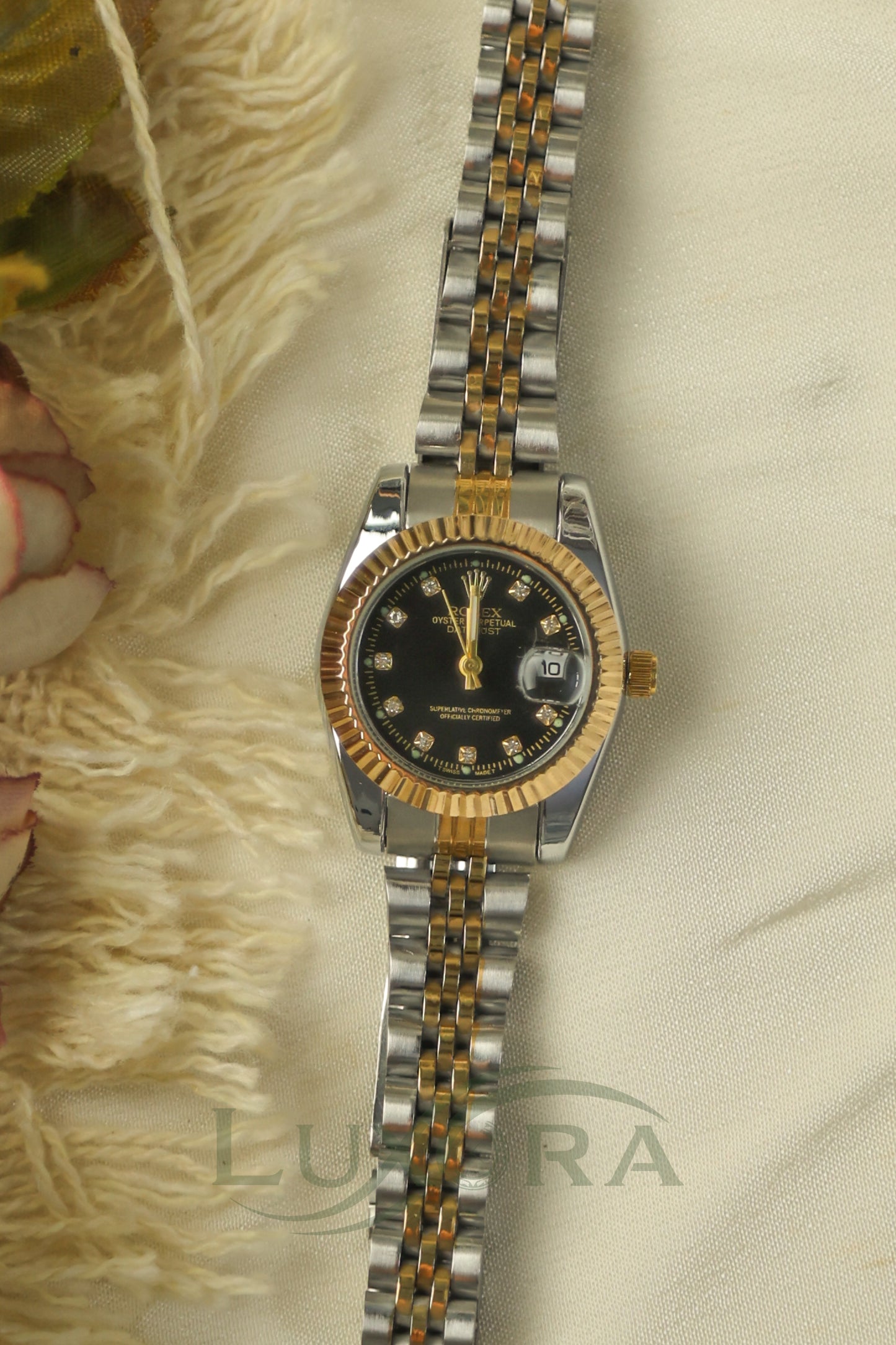 Rol-ex mini twotone ( black ed)