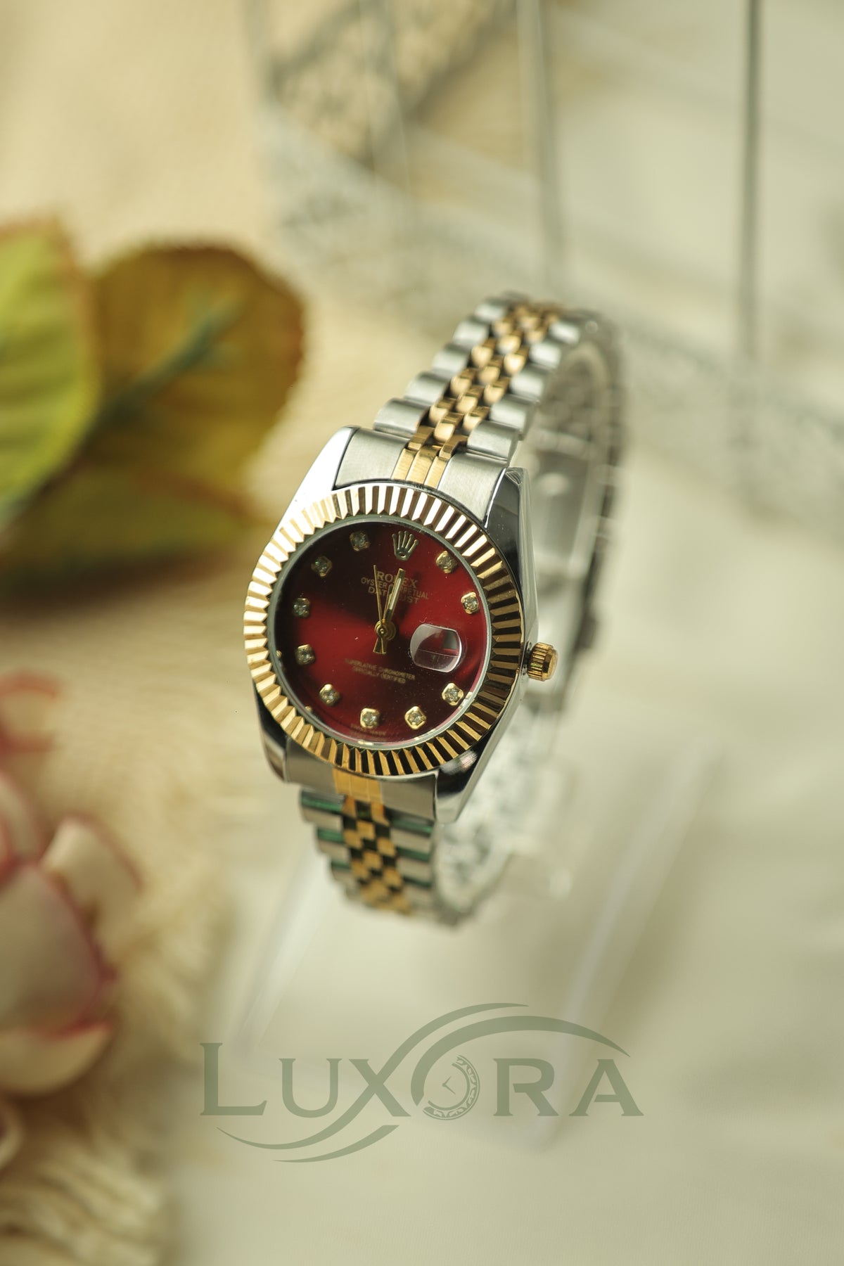 Rol-ex Sunburst Fluted bezel