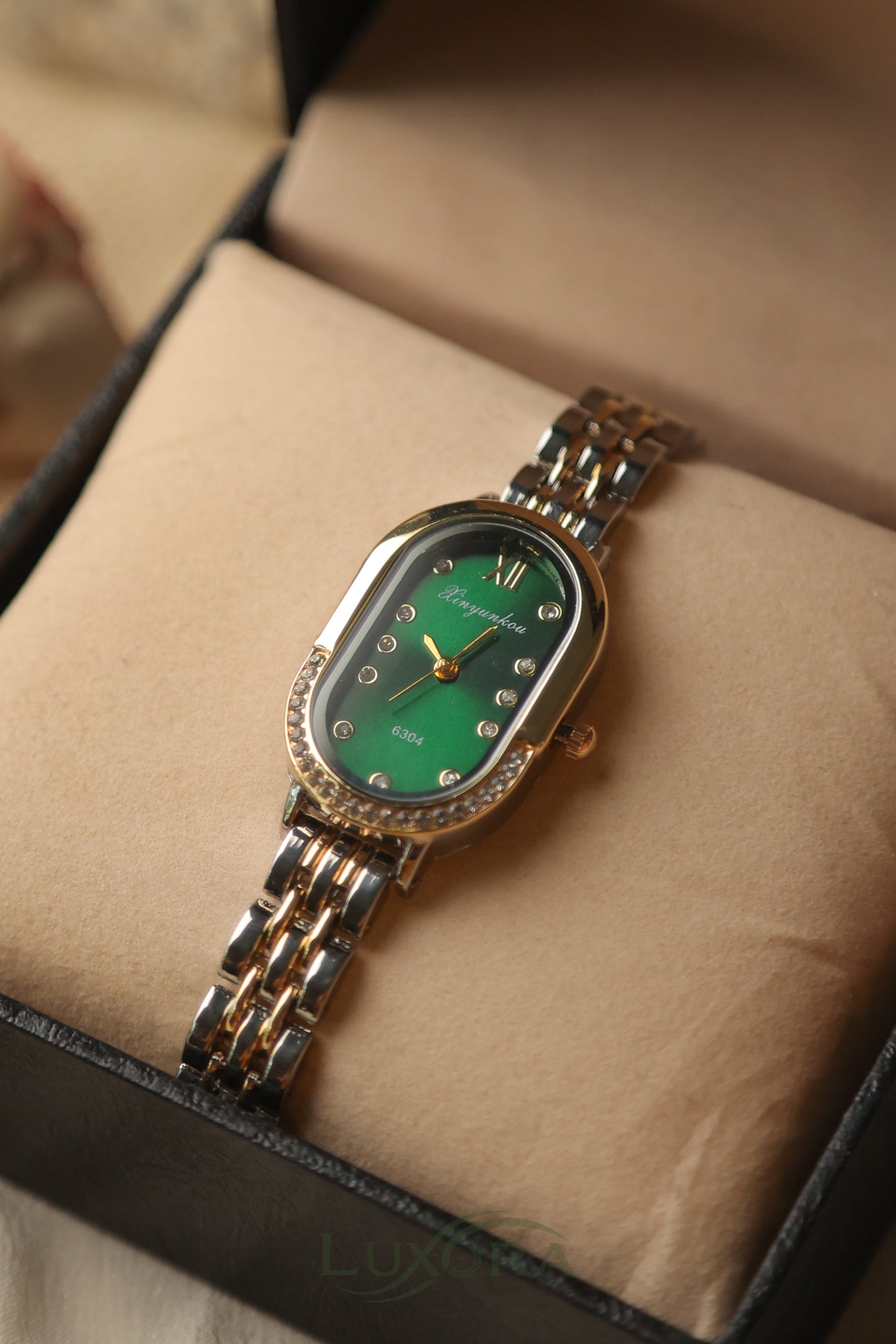 Xiny Oval Twotone Green