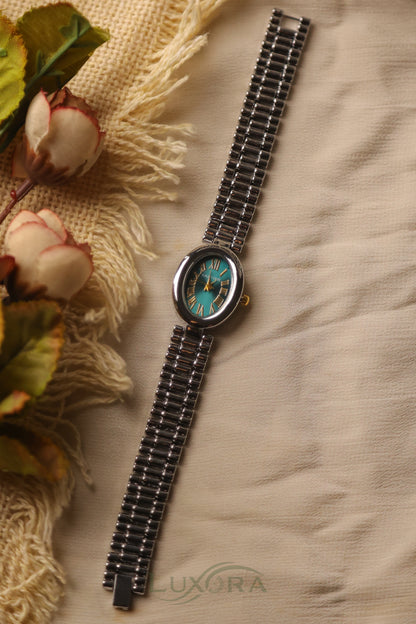 Carter Oval Silver Green
