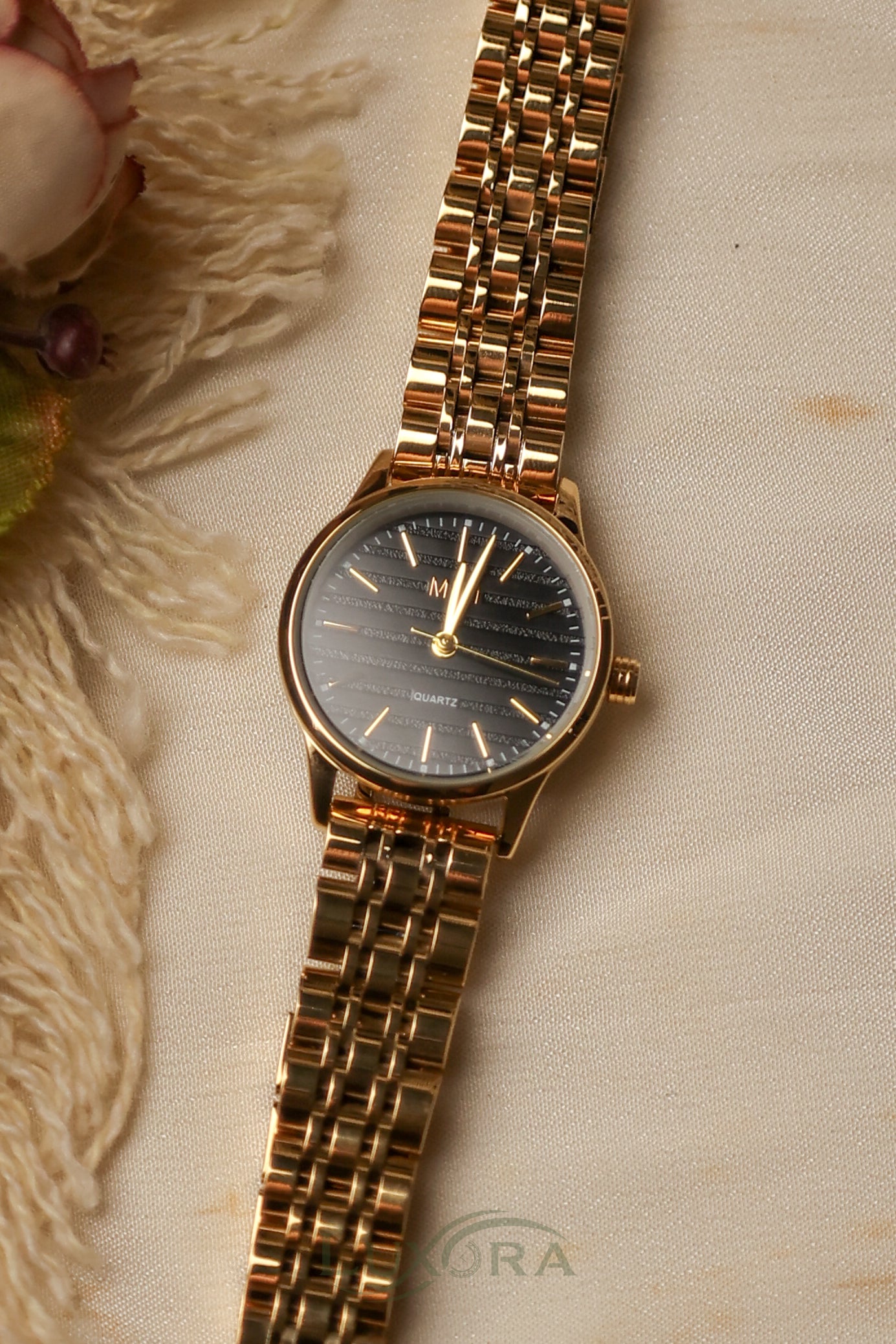 MiDi Gold Round ( Black dial )