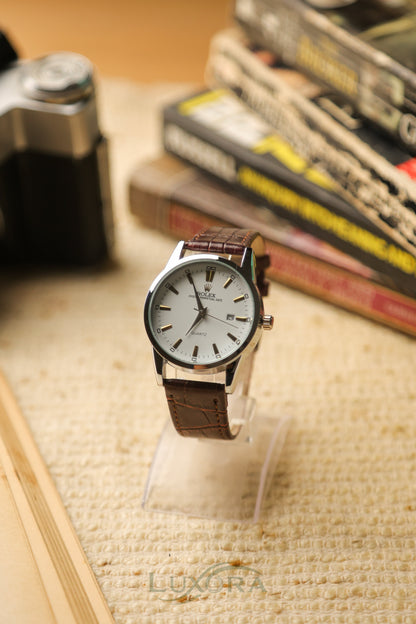 Rolex Classic Brown Leather