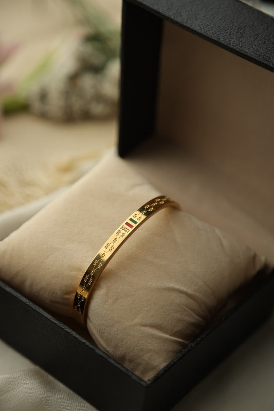 Red & Green Charm Bangle
