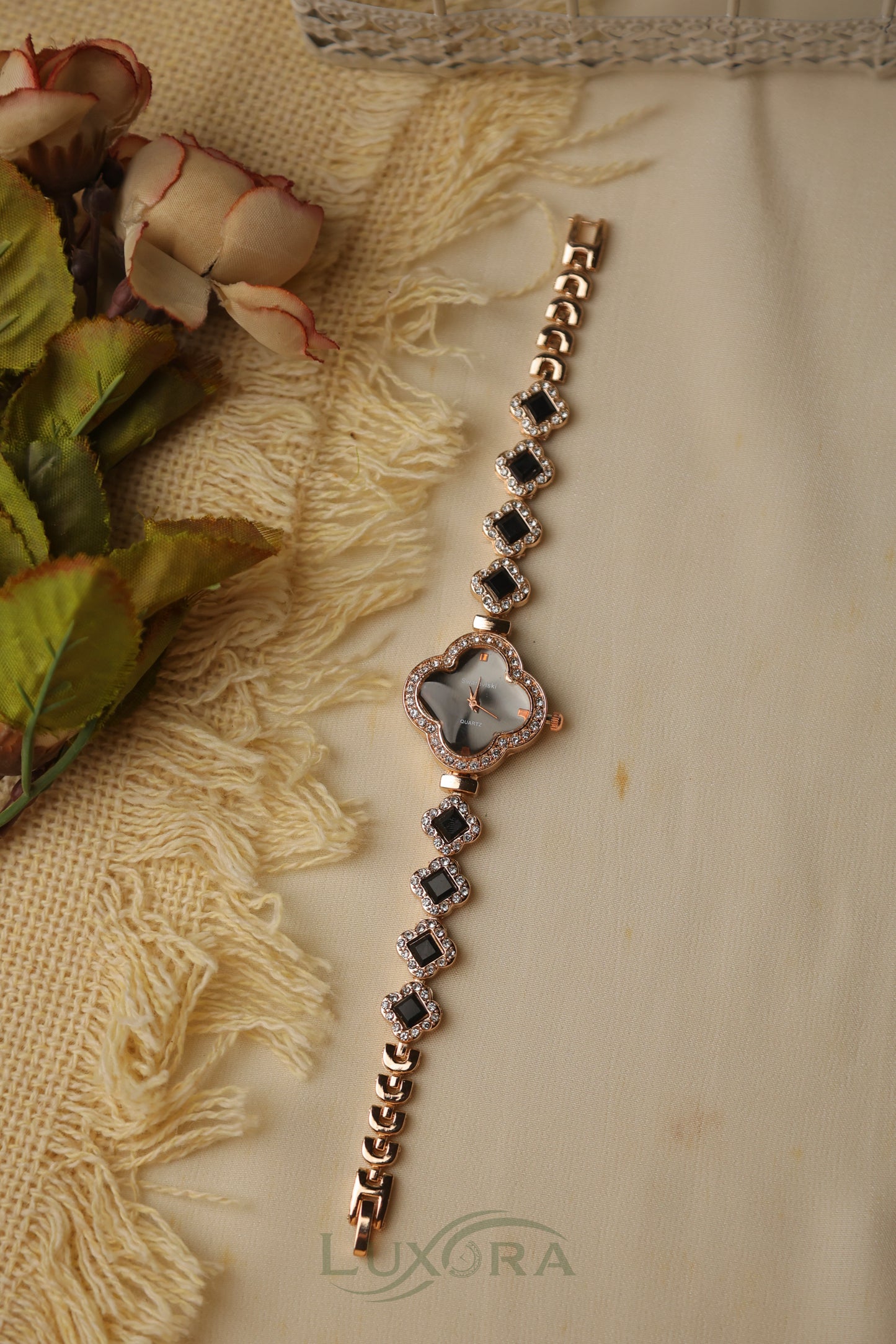 Swarovski Clover Black
