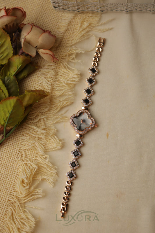 Swarovski Clover Black