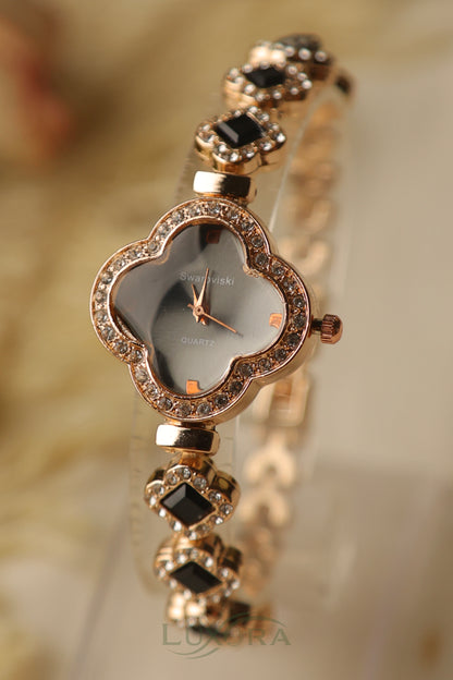 Swarovski Clover Black