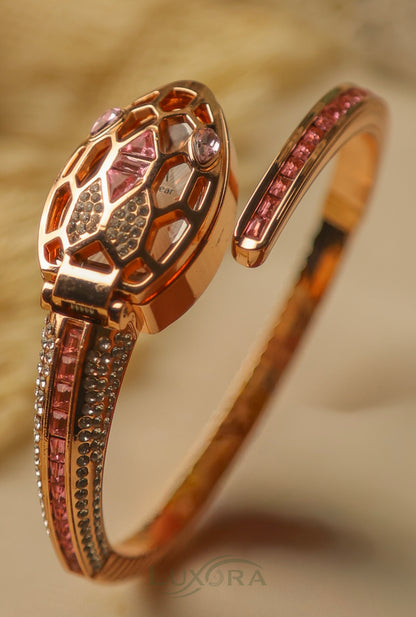 Lx Snake Rose Bracelet Watch