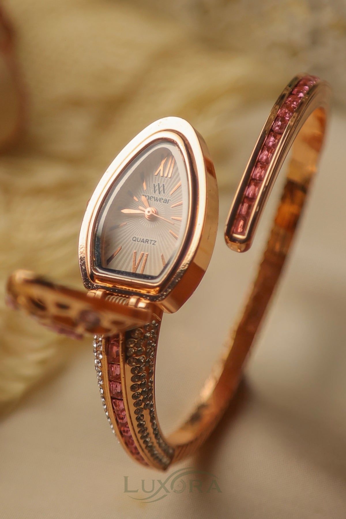 Lx Snake Rose Bracelet Watch