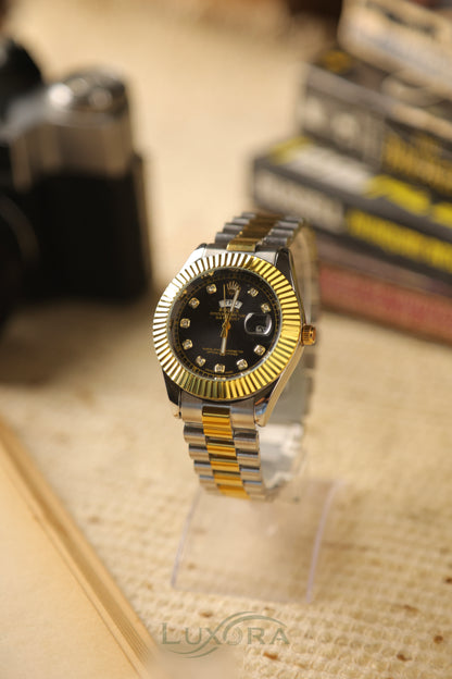 Rol-ex Daydate Black dial