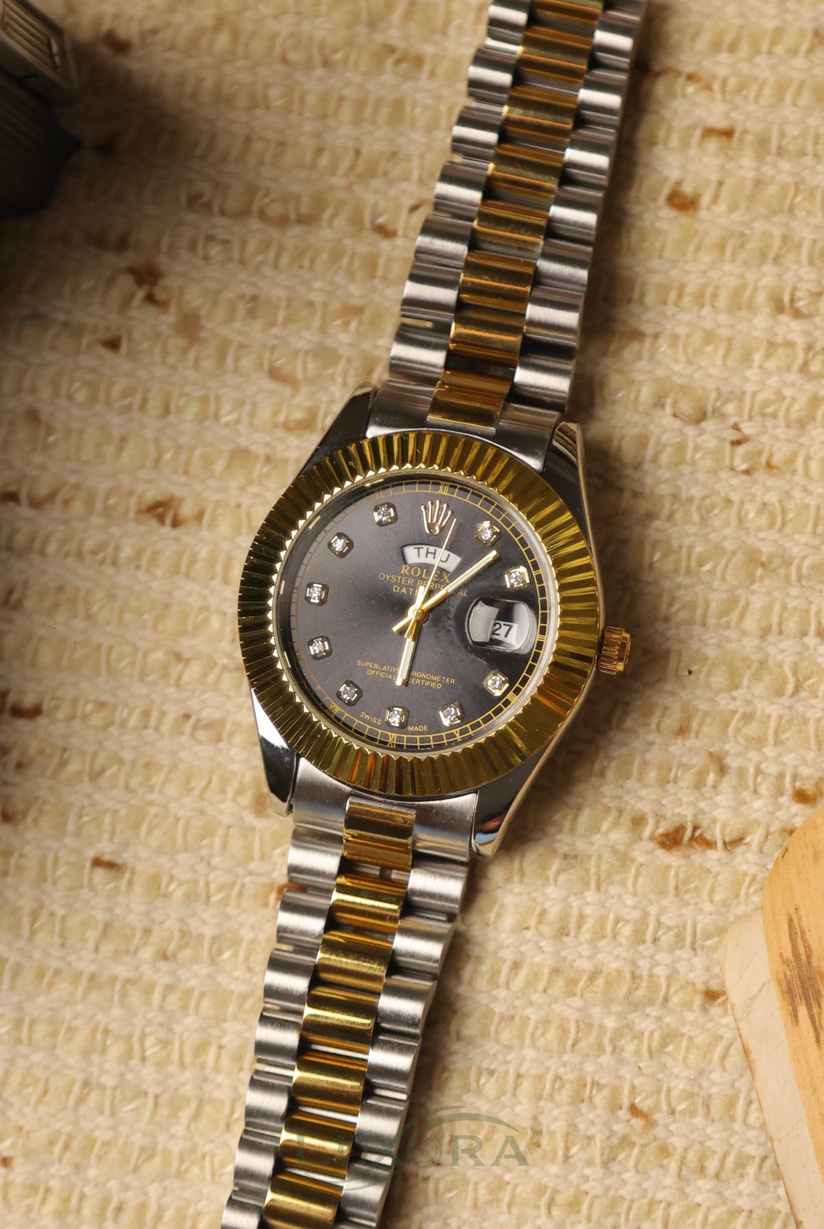 Rol-ex Daydate Black dial