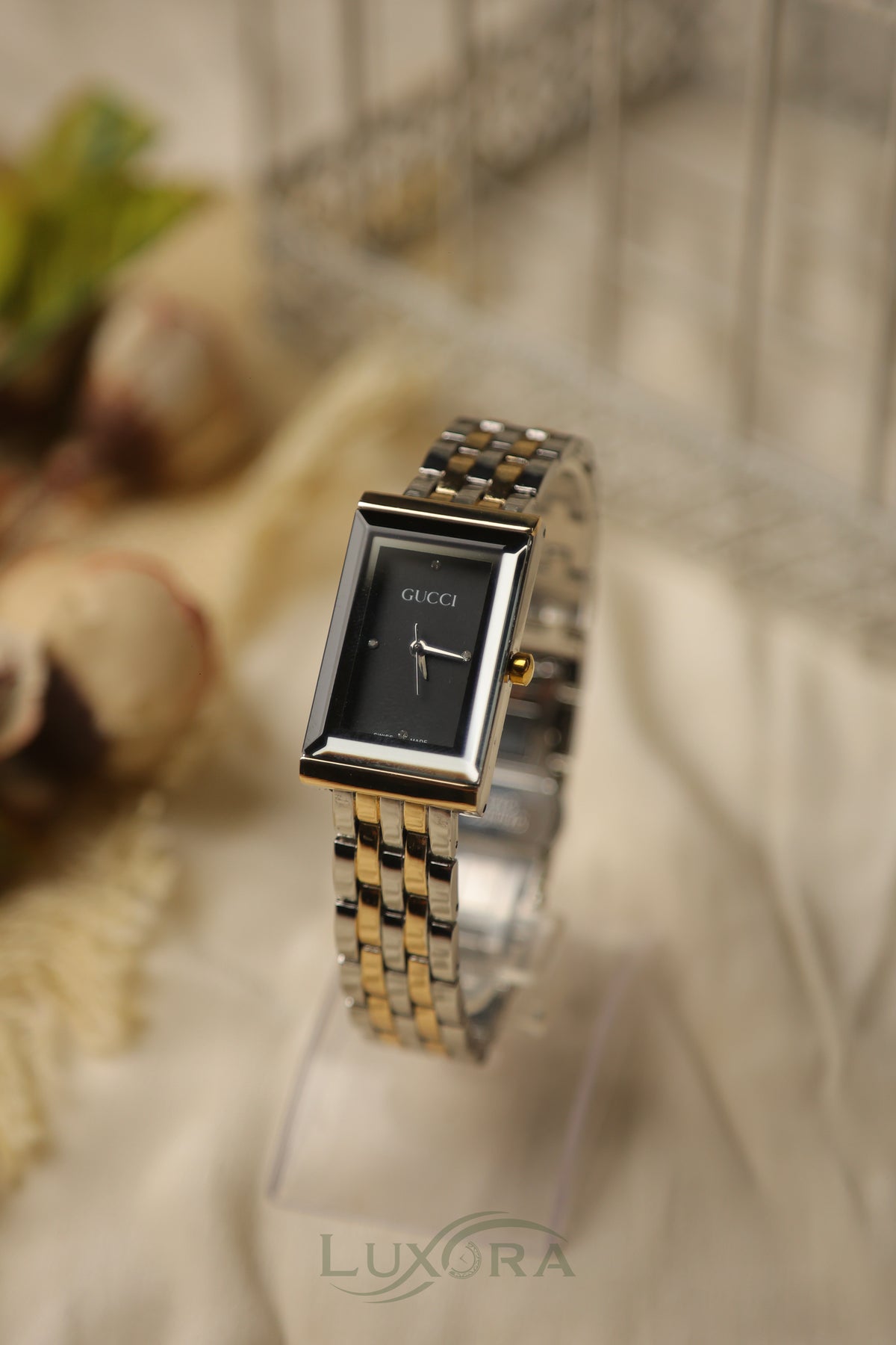 Gucci valtier Twotone Black Dial