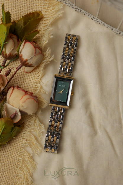 Gucci valtier Twotone Green Dial