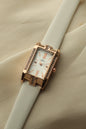 NOBLE WHITE STRAP GOLD